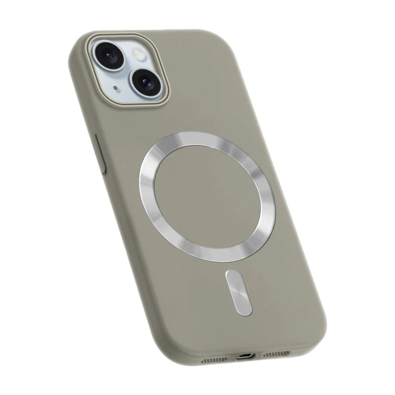 Hard Back Wireless Charging Support Case for Apple iPhone 15, Durable Design & Shiny Wireless Charging Support Ring - Image 30
