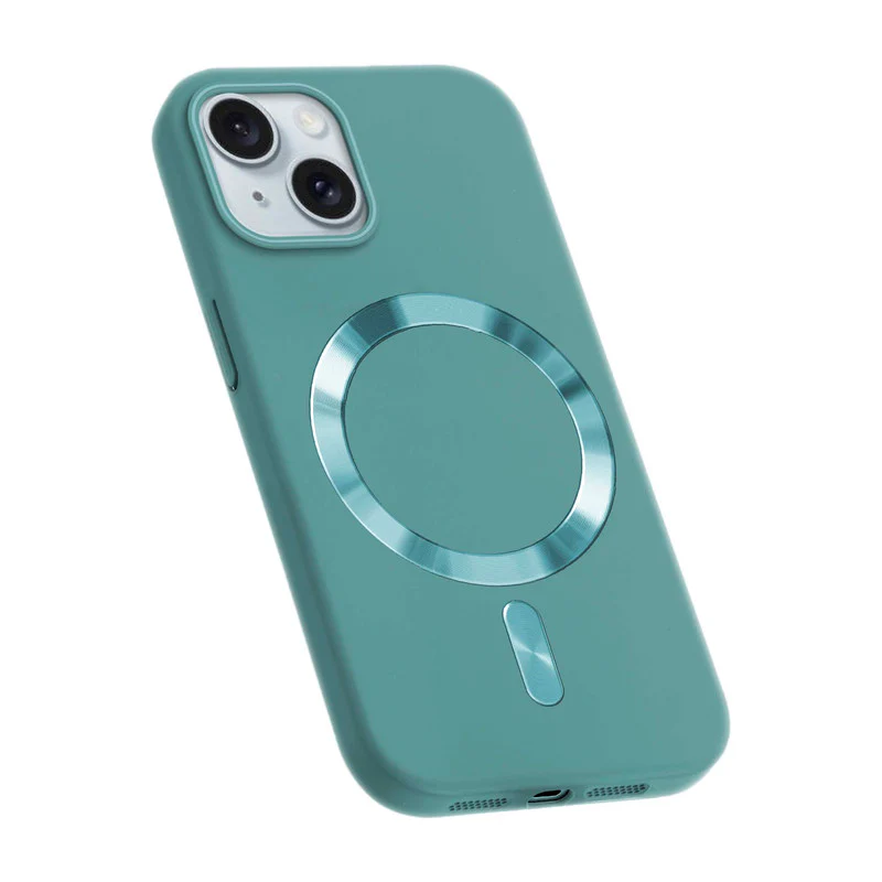 Hard Back Wireless Charging Support Case for Apple iPhone 15, Durable Design & Shiny Wireless Charging Support Ring - Image 36