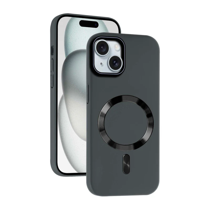 Hard Back Wireless Charging Support Case for Apple iPhone 15, Durable Design & Shiny Wireless Charging Support Ring - Image 7