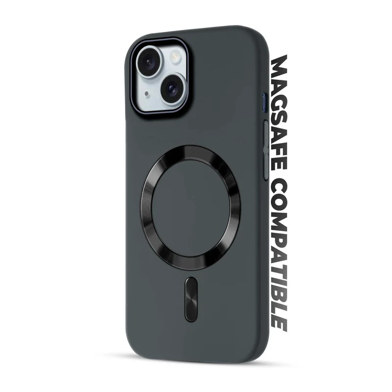 Hard Back Wireless Charging Support Case for Apple iPhone 15, Durable Design & Shiny Wireless Charging Support Ring - Image 9