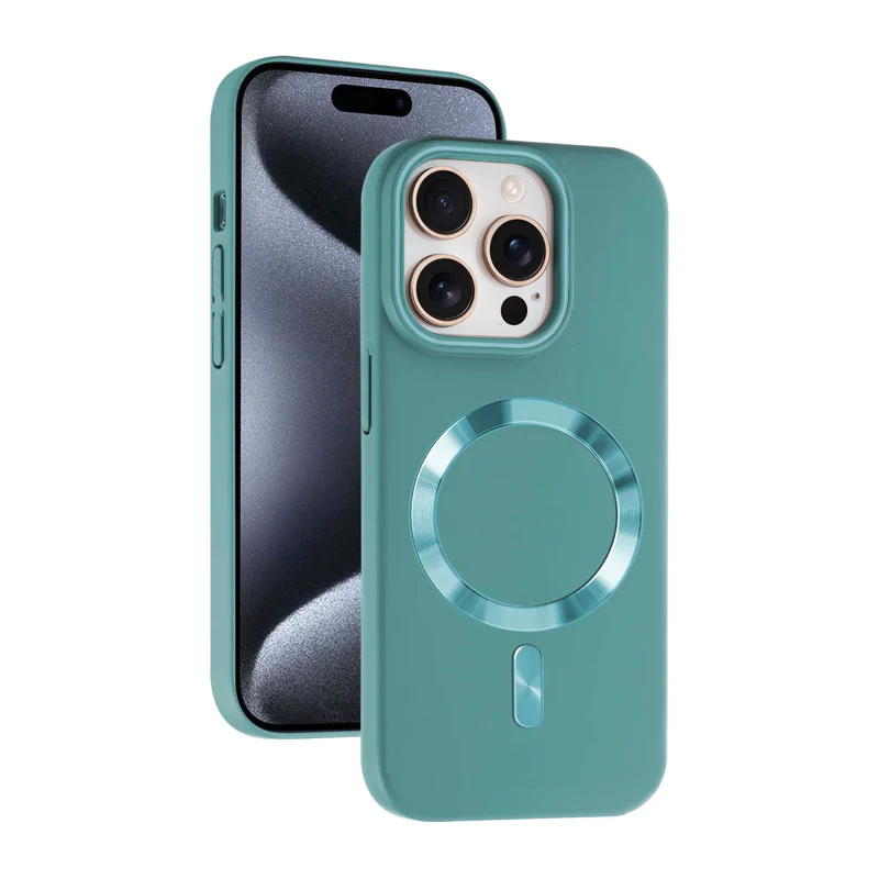 Hard Back Wireless Charging Support Case for Apple iPhone 15 Pro, Durable Design & Shiny Wireless Charging Support Ring - Image 19