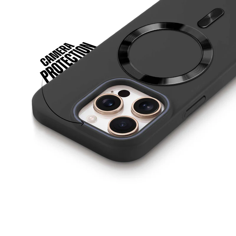 Hard Back Wireless Charging Support Case for Apple iPhone 15 Pro, Durable Design & Shiny Wireless Charging Support Ring - Image 5