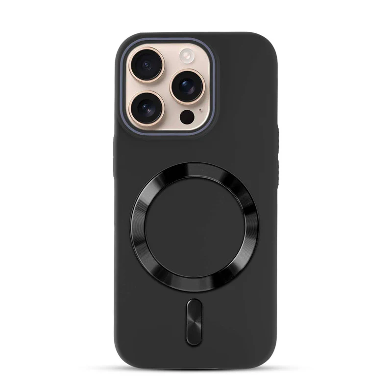 Hard Back Wireless Charging Support Case for Apple iPhone 15 Pro Max, Durable Design & Shiny Wireless Charging Support Ring - Image 4