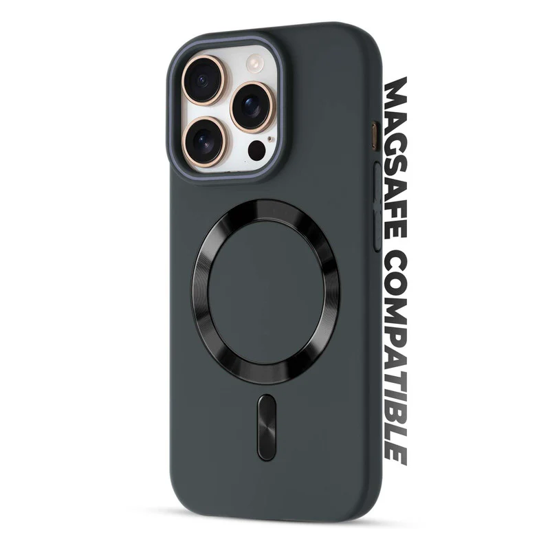 Hard Back Wireless Charging Support Case for Apple iPhone 15 Pro Max, Durable Design & Shiny Wireless Charging Support Ring - Image 9