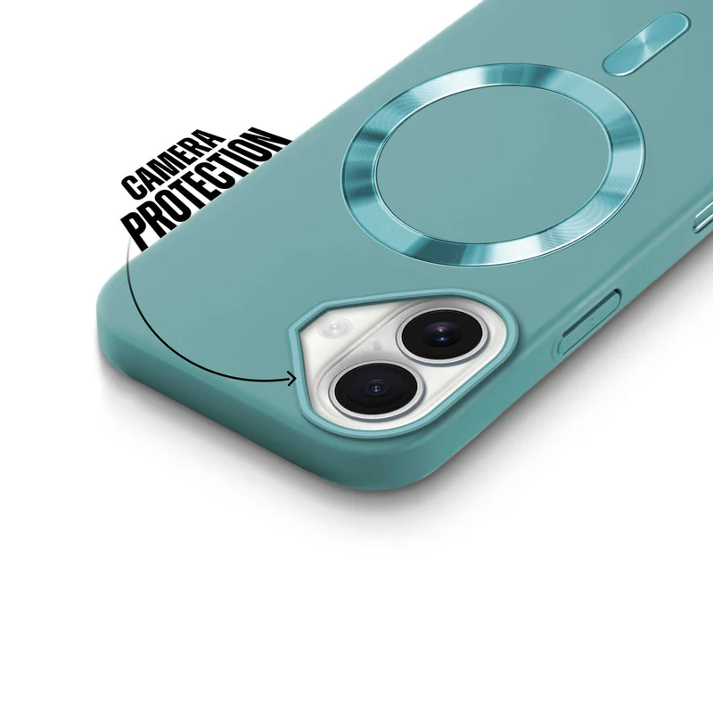 Hard Back Wireless Charging Support Case for Apple iPhone 16, Durable Design & Shiny Wireless Charging Support Ring - Image 23