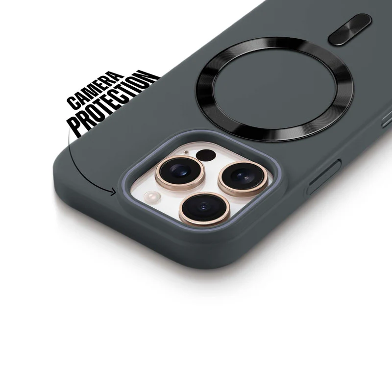 Hard Back Wireless Charging Support Case for Apple iphone 16 Pro Max, Durable Design & Shiny Wireless Charging Support Ring - Image 11