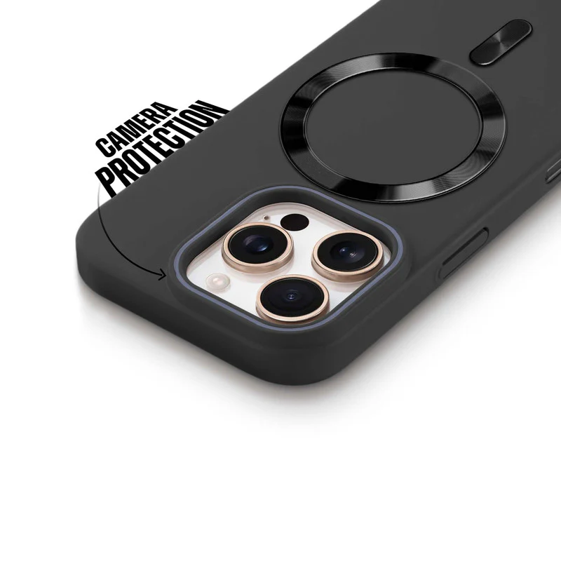 Hard Back Wireless Charging Support Case for Apple iphone 16 Pro Max, Durable Design & Shiny Wireless Charging Support Ring - Image 5