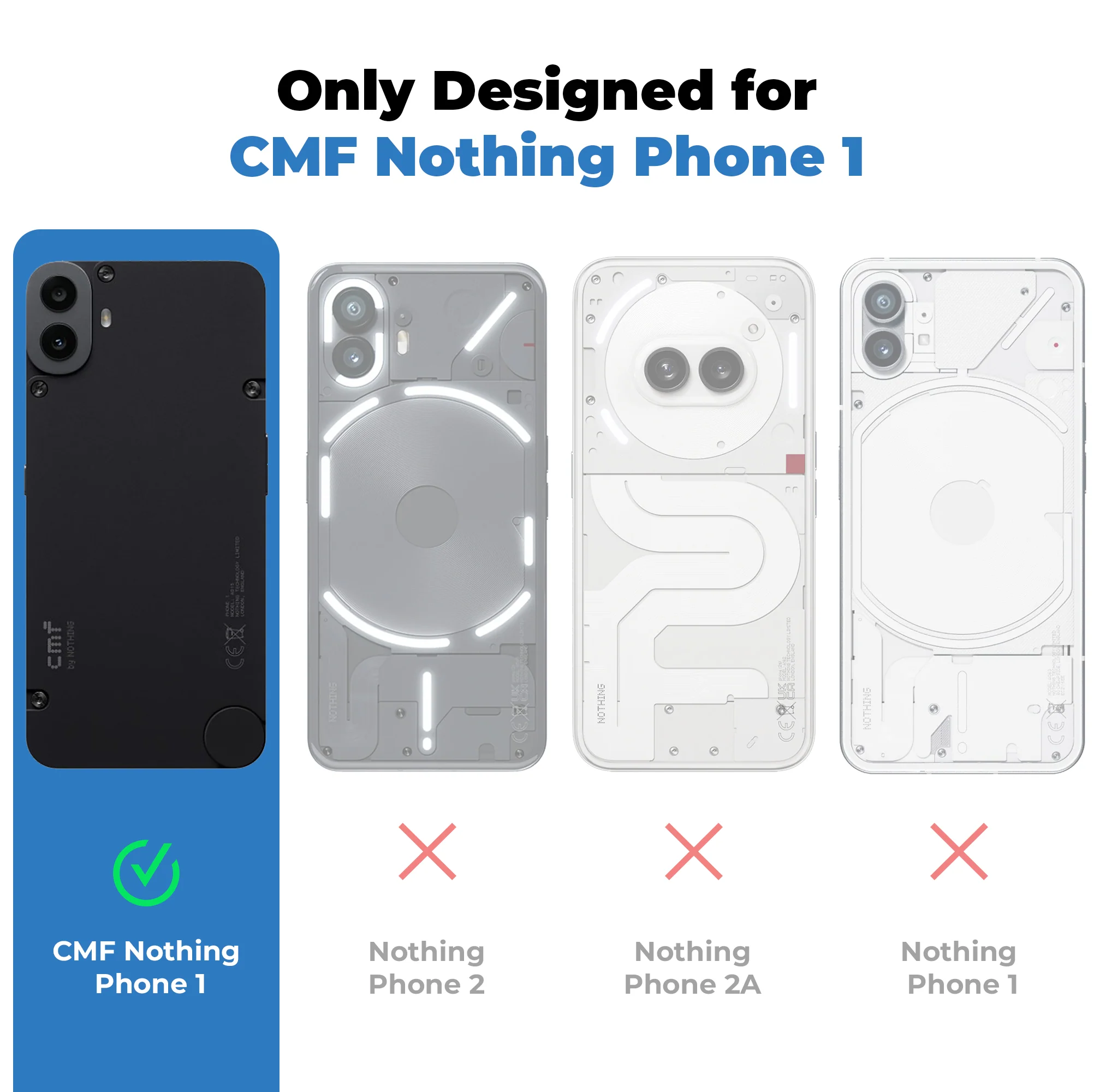 Shockproof Case with Reinforced Corners for CMF by Nothing Phone 1 - Image 2