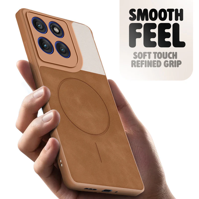 Hybrid PU Leather Matte Cover for Motorola Moto Edge 60 Pro 5G - Image 14