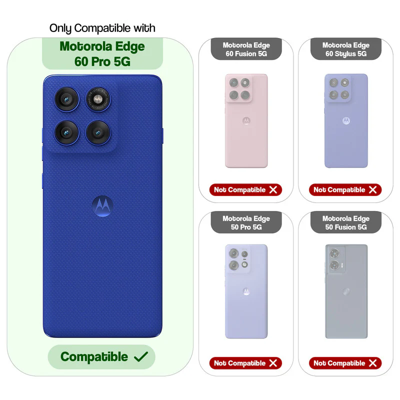 Hybrid PU Leather Matte Cover for Motorola Moto Edge 60 Pro 5G - Image 2