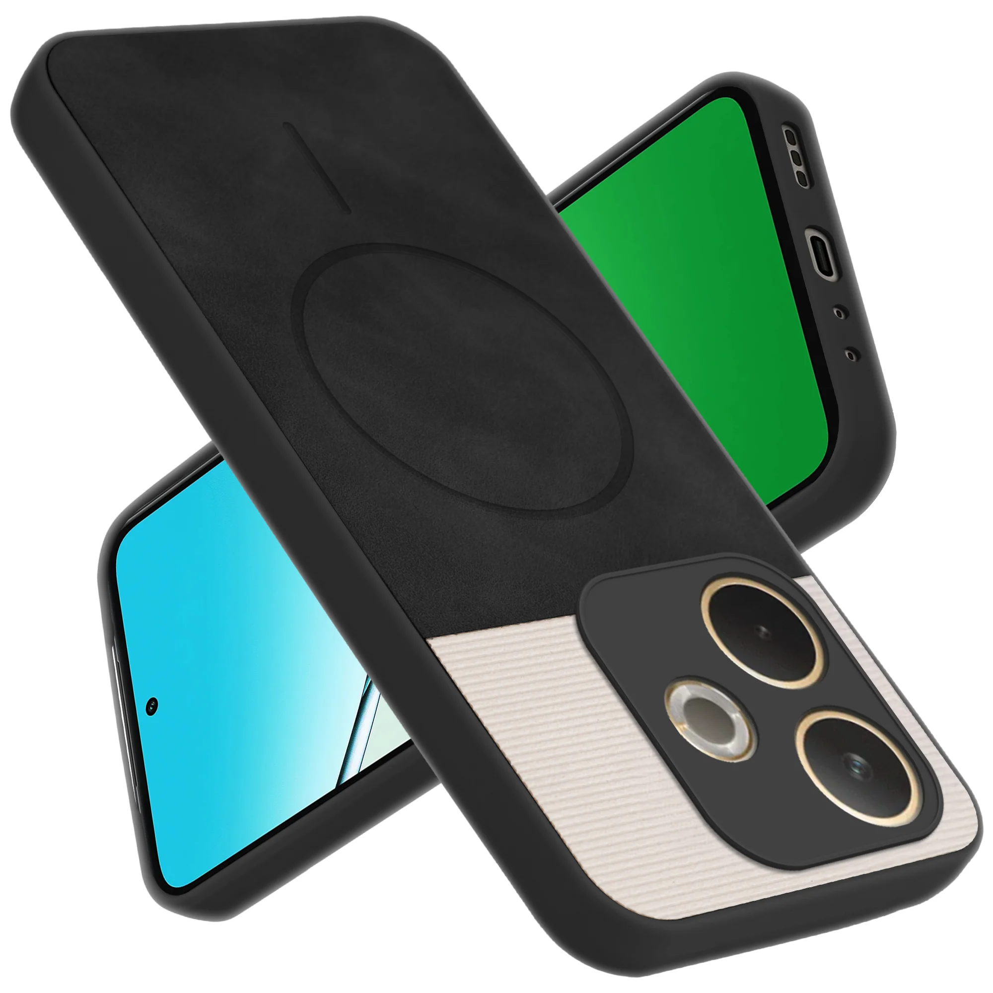 Hybrid PU Leather Matte Cover for Oppo A5 Pro 5G - Image 6