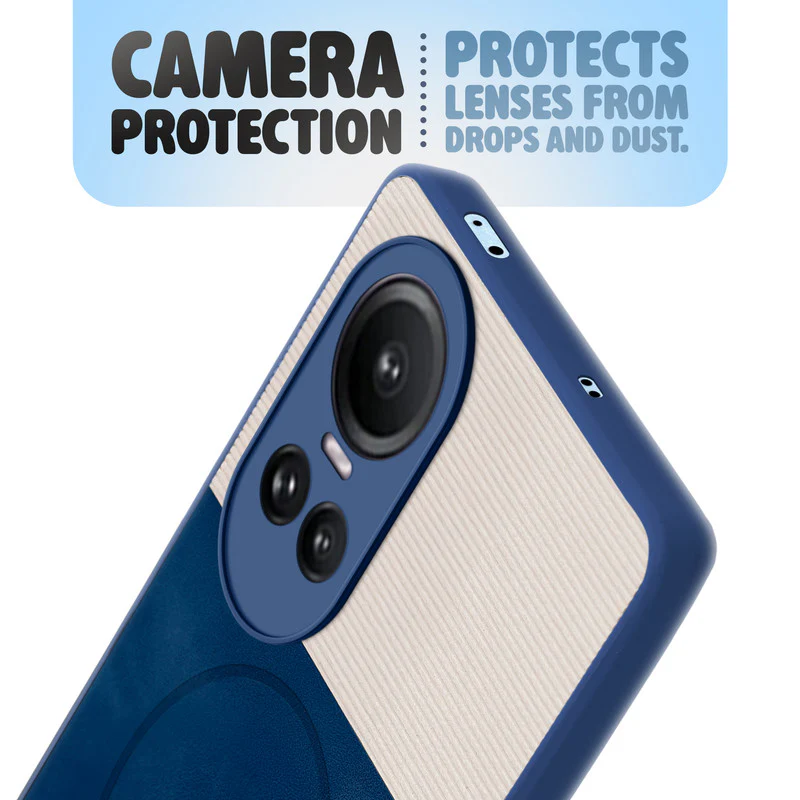 Hybrid PU Leather Matte Cover for Oppo Reno 10 5G - Image 11