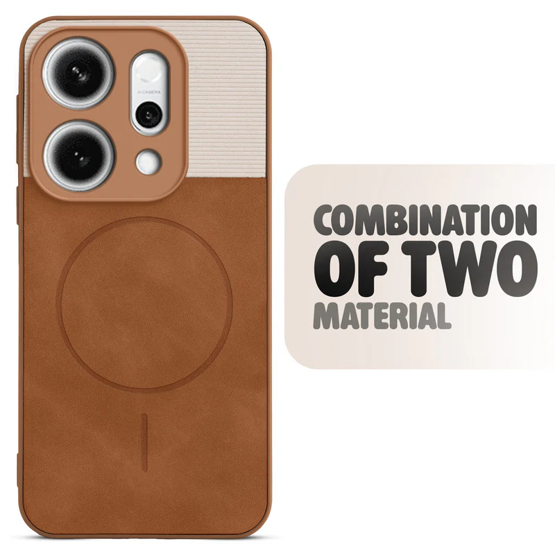 Hybrid PU Leather Matte Cover for Oppo Reno 14 5G - Image 18