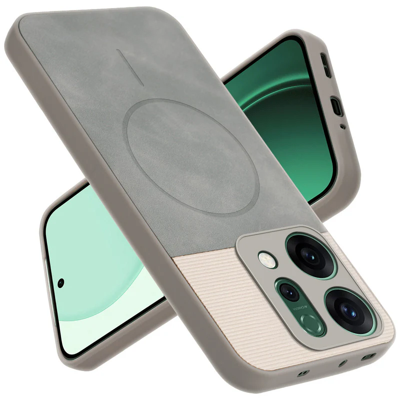 Hybrid PU Leather Matte Cover for Oppo Reno 14 Pro 5G - Image 30