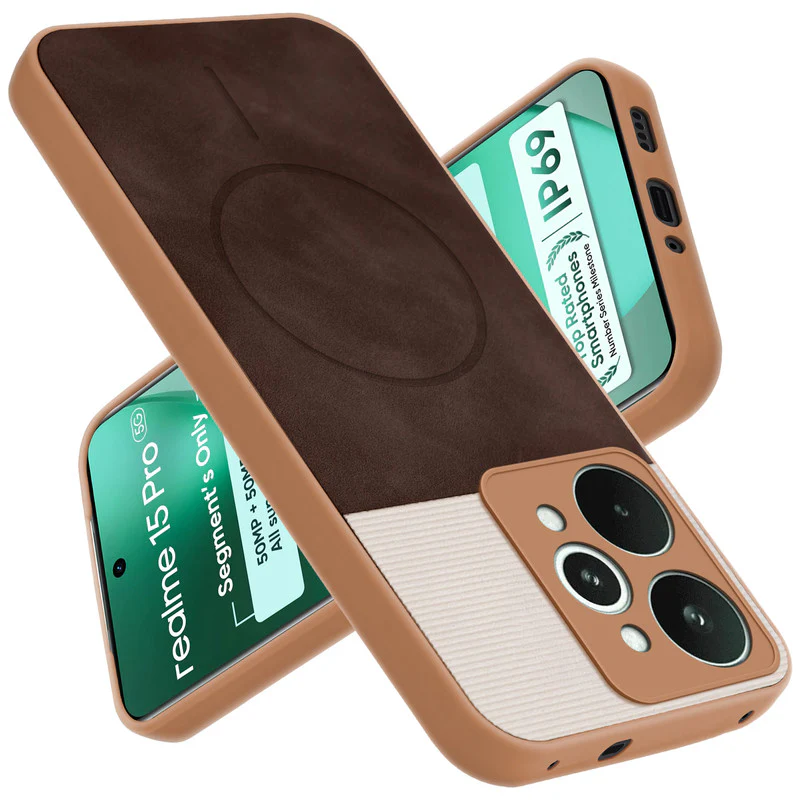 Hybrid PU Leather Matte Cover for Realme 15 Pro 5G - Image 23