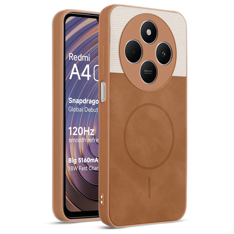 Hybrid PU Leather Matte Cover for Redmi A4 5G - Image 21