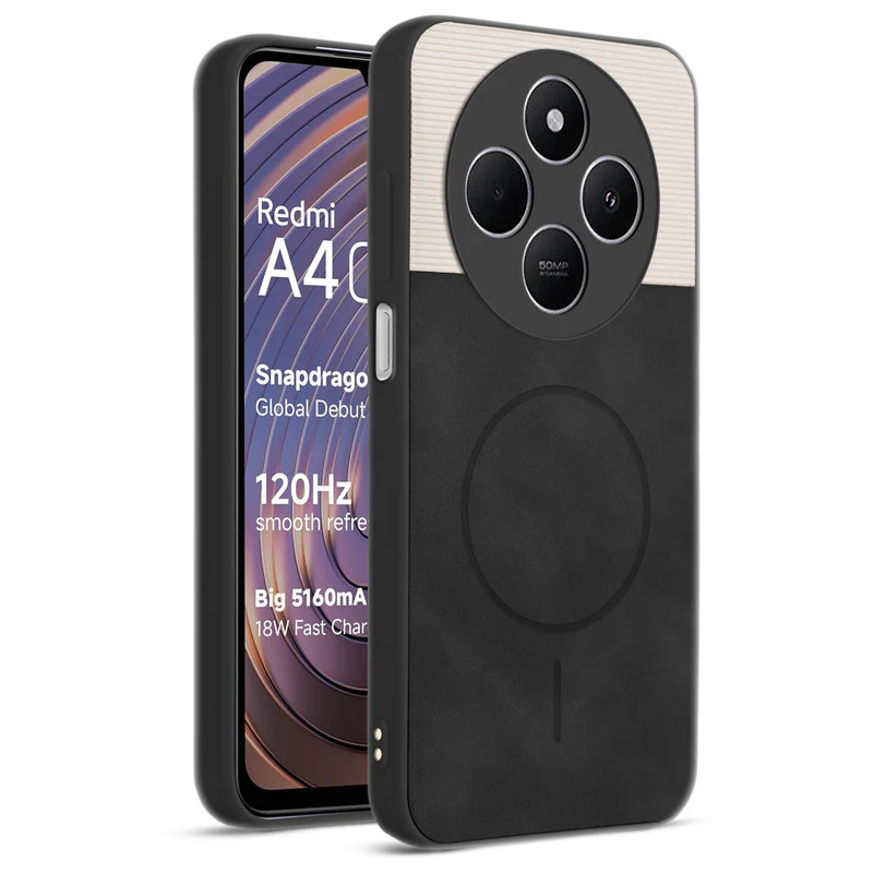 Hybrid PU Leather Matte Cover for Redmi A4 5G - Image 7