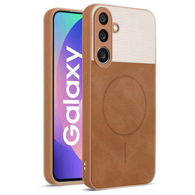 Hybrid PU Leather Matte Cover for Samsung F56 5G - Image 21