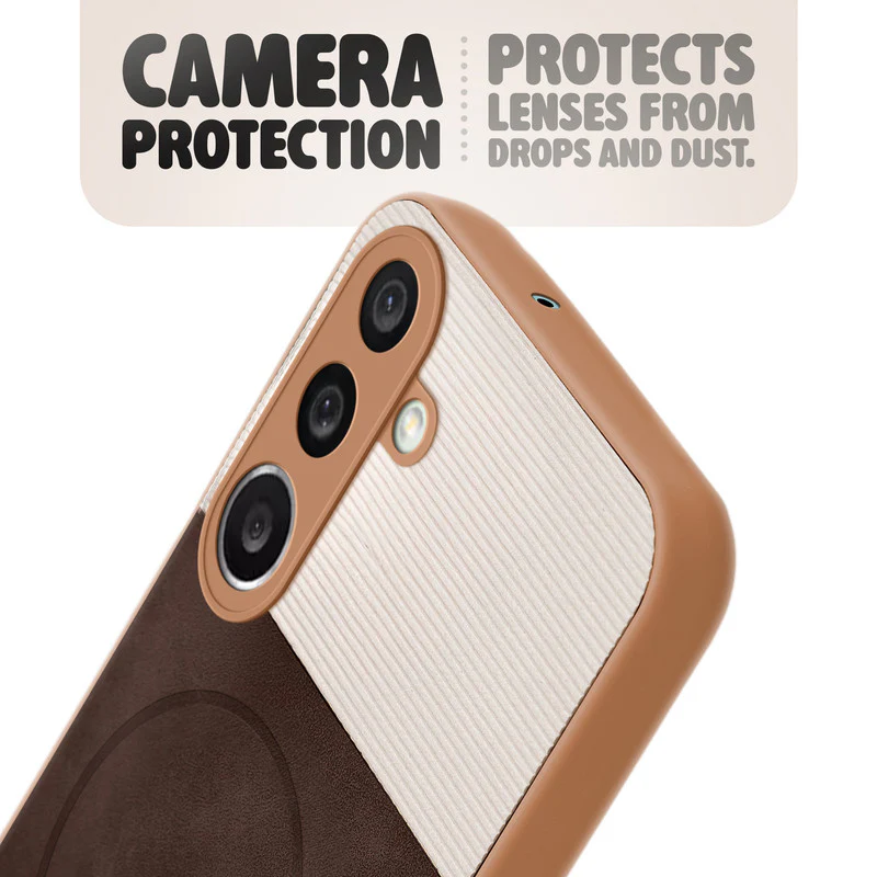 Hybrid PU Leather Matte Cover for Samsung F56 5G - Image 26