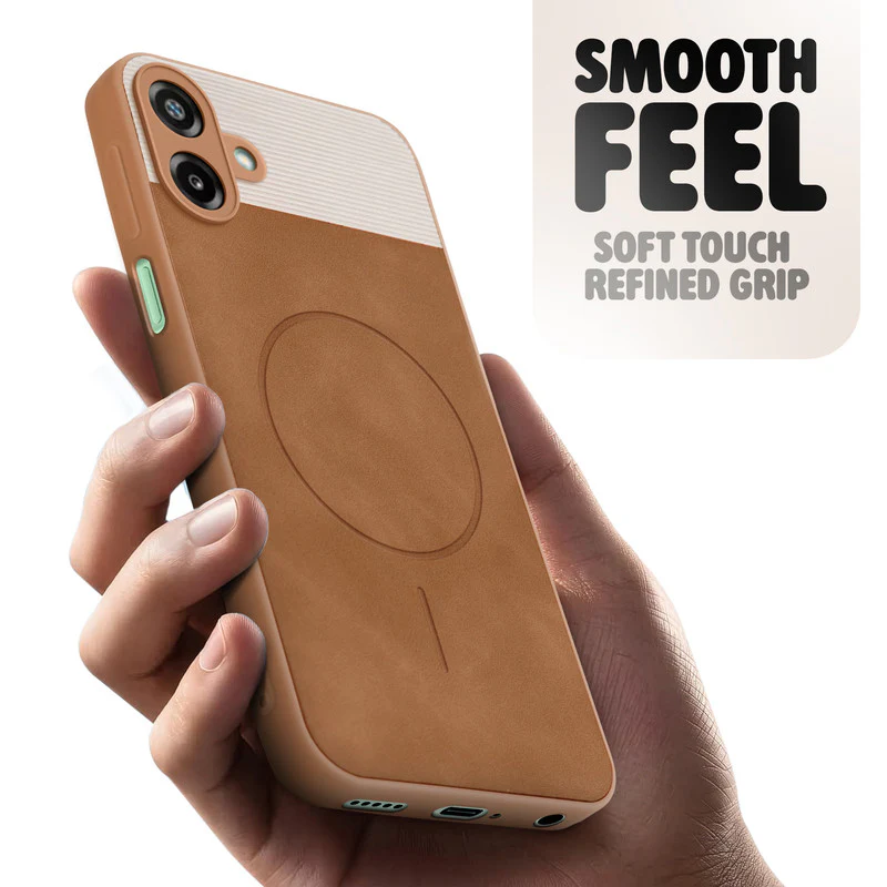 Hybrid PU Leather Matte Cover for Samsung F70e 5G - Image 14