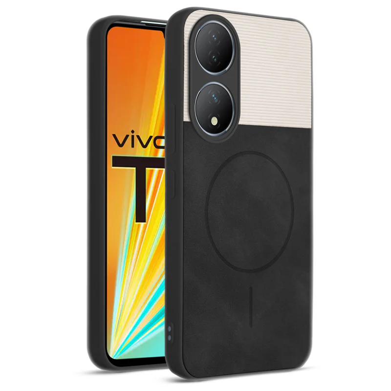 Hybrid PU Leather Matte Cover for Vivo T2 5G - Image 7