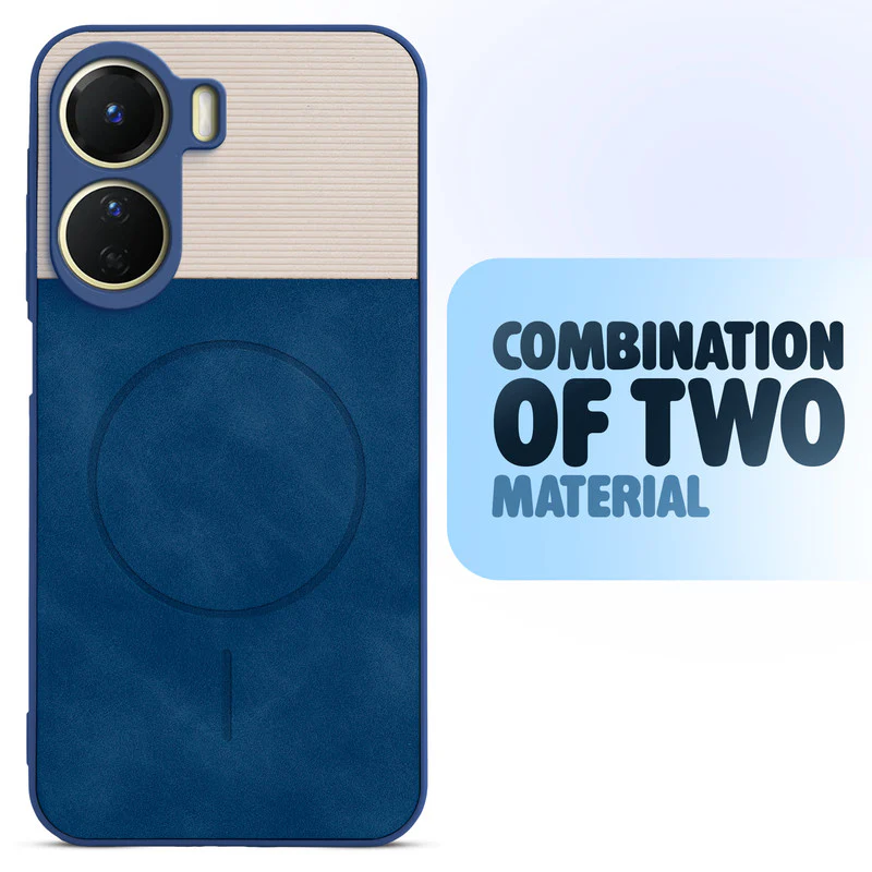Hybrid PU Leather Matte Cover for Vivo T2x 5G - Image 11