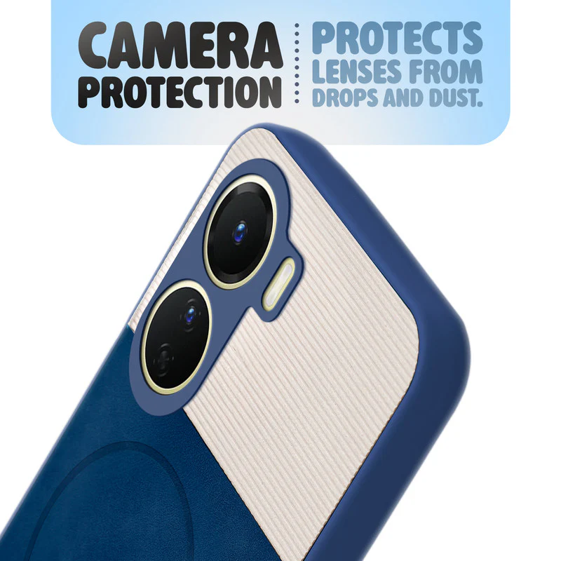 Hybrid PU Leather Matte Cover for Vivo T2x 5G - Image 12