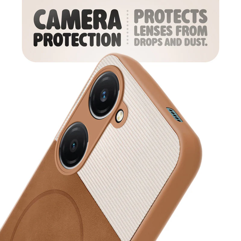 Hybrid PU Leather Matte Cover for Vivo T3 lite 5G - Image 19
