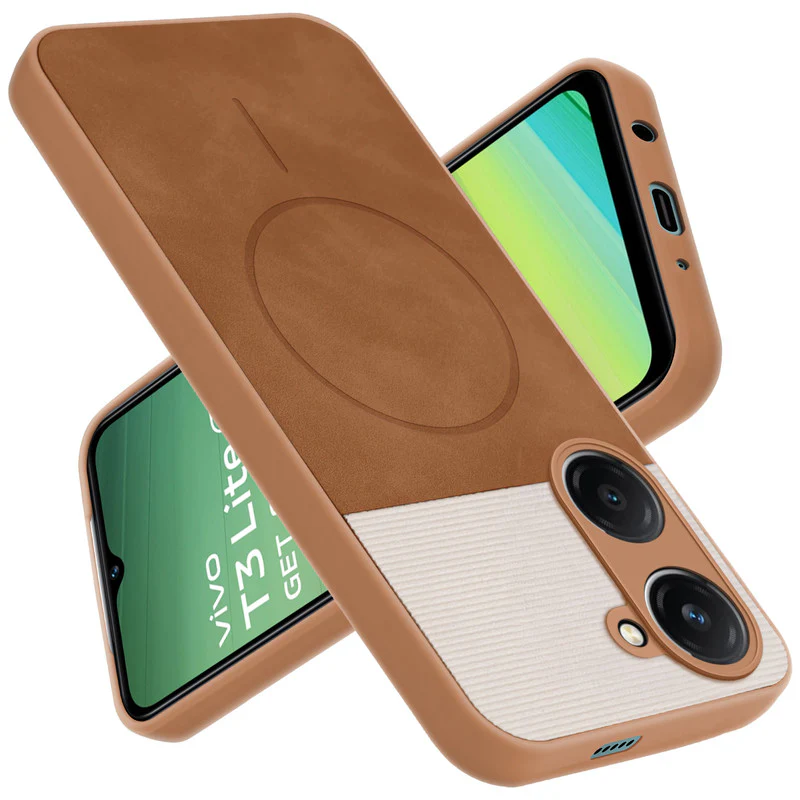 Hybrid PU Leather Matte Cover for Vivo T3 lite 5G - Image 20