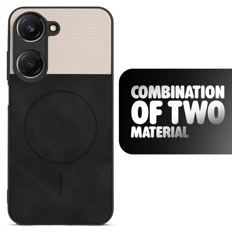 Hybrid PU Leather Matte Cover for Vivo T3 lite 5G - Image 4