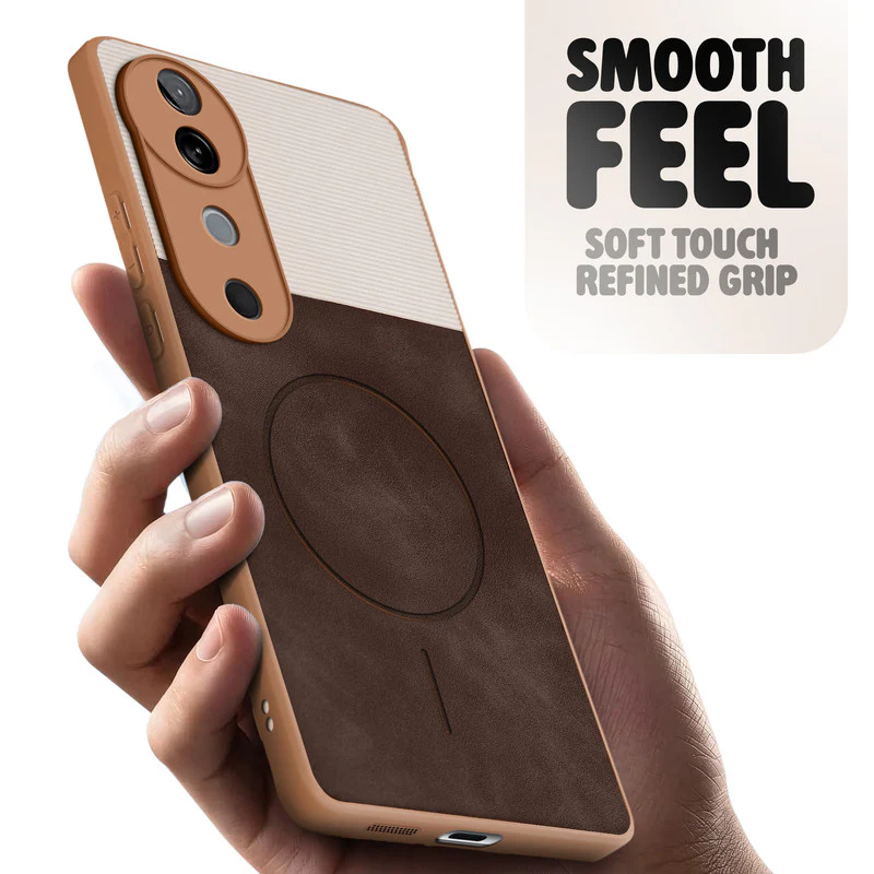 Hybrid PU Leather Matte Cover for Vivo T3 Ultra 5G - Image 20