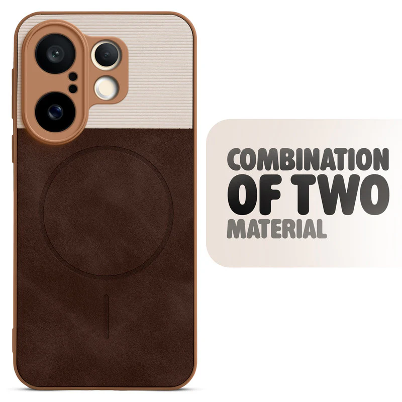 Hybrid PU Leather Matte Cover for Vivo T4 Pro 5G - Image 22