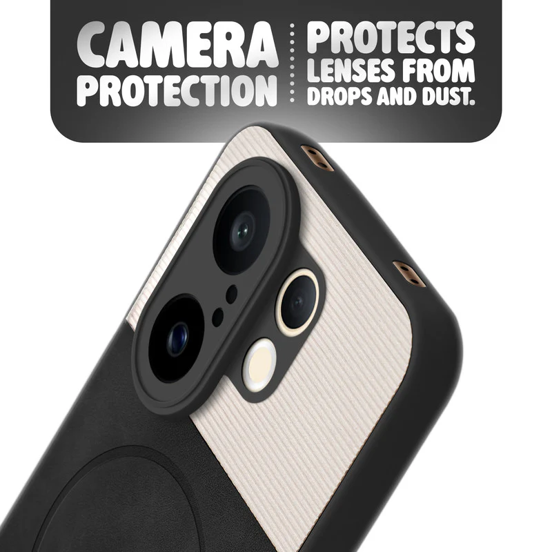 Hybrid PU Leather Matte Cover for Vivo T4 Pro 5G - Image 5