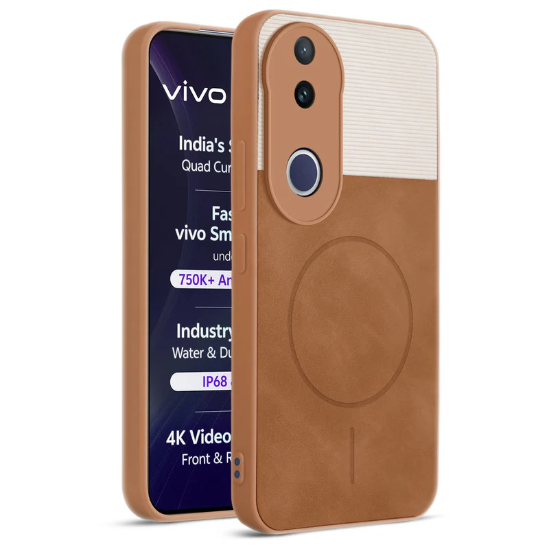 Hybrid PU Leather Matte Cover for Vivo T4R 5G - Image 21