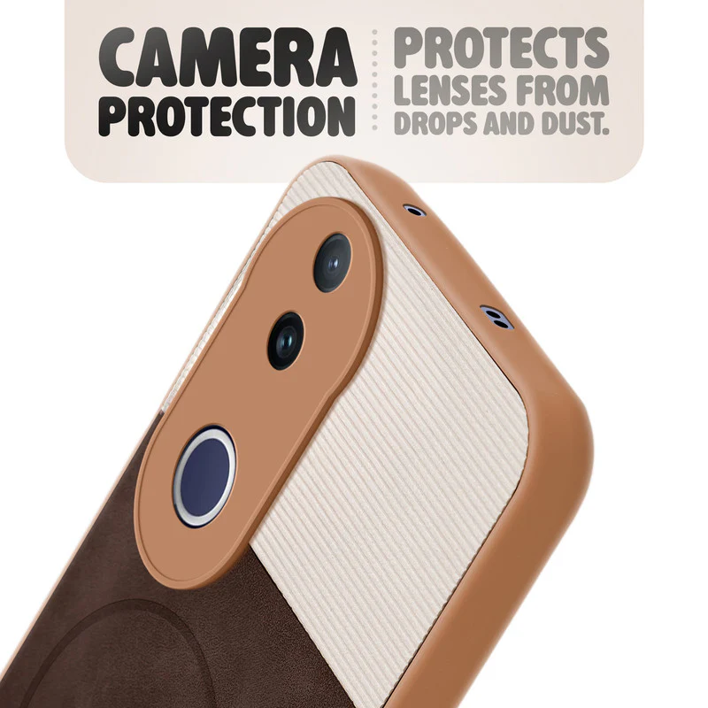 Hybrid PU Leather Matte Cover for Vivo T4R 5G - Image 26