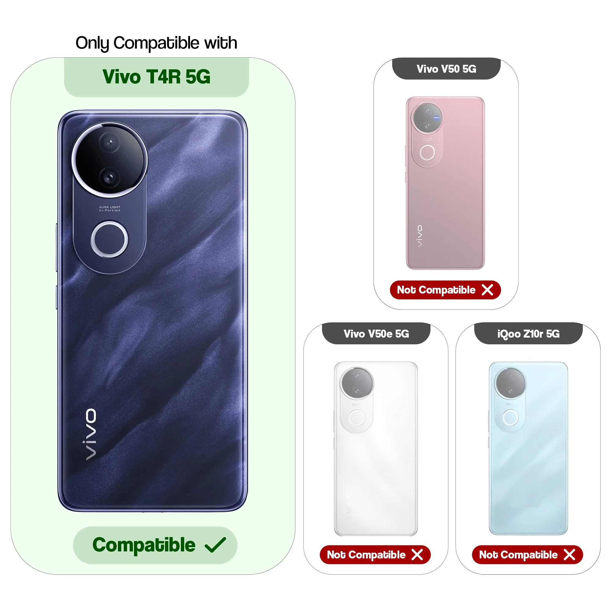Hybrid PU Leather Matte Cover for Vivo T4R 5G - Image 9
