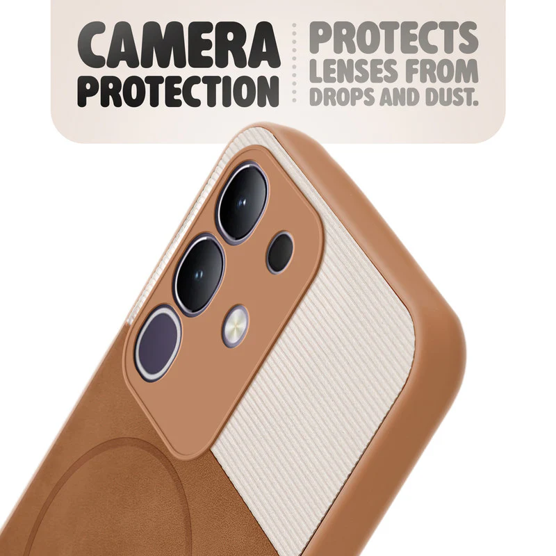 Hybrid PU Leather Matte Cover for Vivo T4x 5G - Image 17