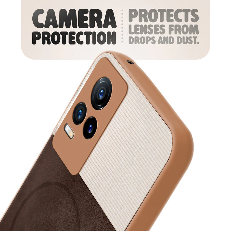 Hybrid PU Leather Matte Cover for Vivo V21e - Image 23