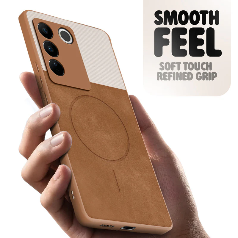 Hybrid PU Leather Matte Cover for Vivo V27 5G - Image 14