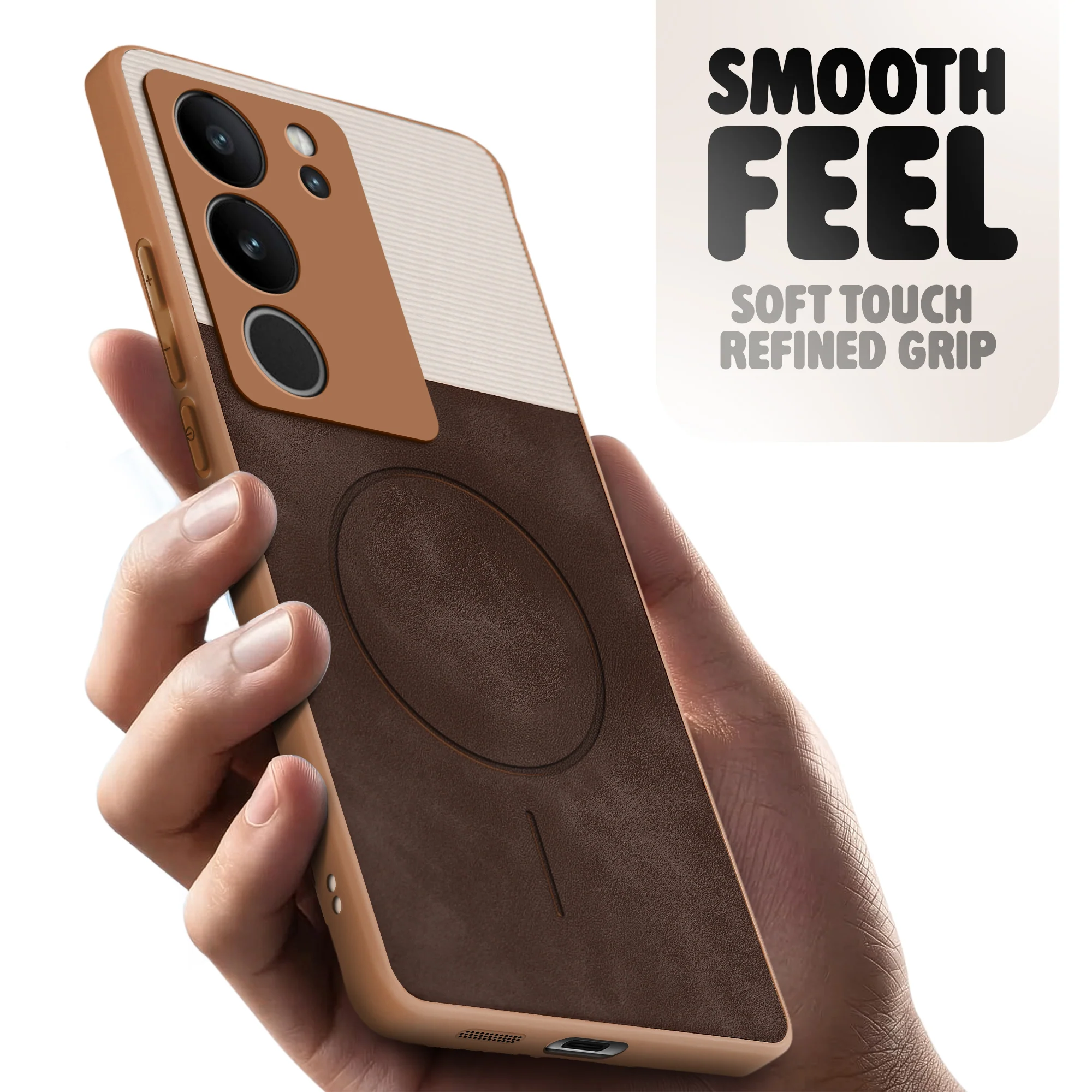Hybrid PU Leather Matte Cover for Vivo V29 5G - Image 20