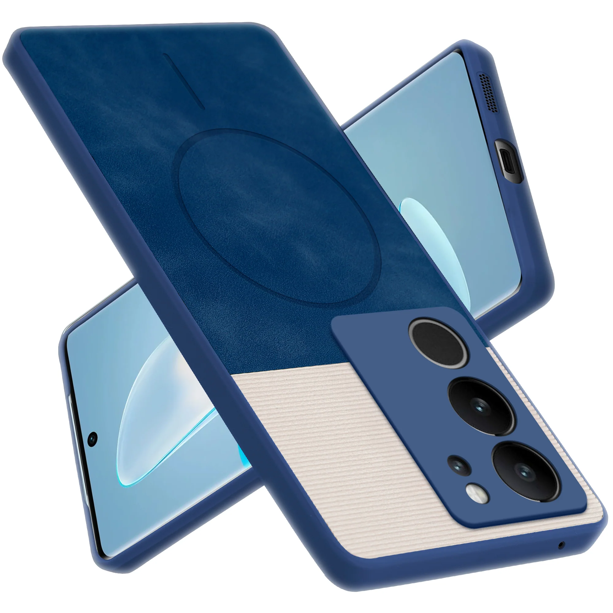 Hybrid PU Leather Matte Cover for Vivo V29 Pro 5G - Image 12