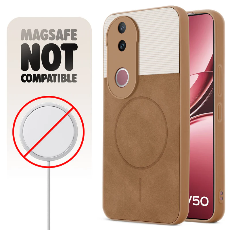 Hybrid PU Leather Matte Cover for Vivo V50 5G - Image 17