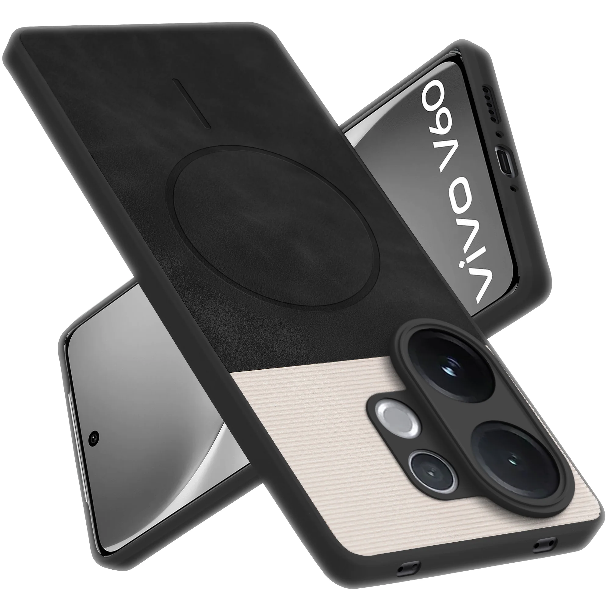 Hybrid PU Leather Matte Cover for Vivo V60 5G - Image 6