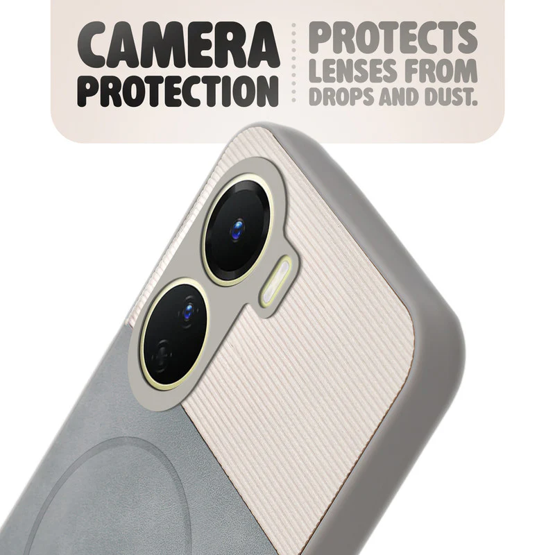 Hybrid PU Leather Matte Cover for Vivo Y16 - Image 33
