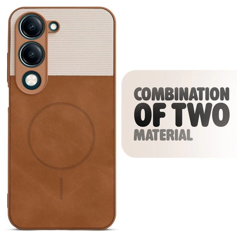 Hybrid PU Leather Matte Cover for Vivo Y19e - Image 15