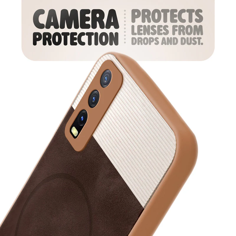 Hybrid PU Leather Matte Cover for Vivo Y20 - Image 23