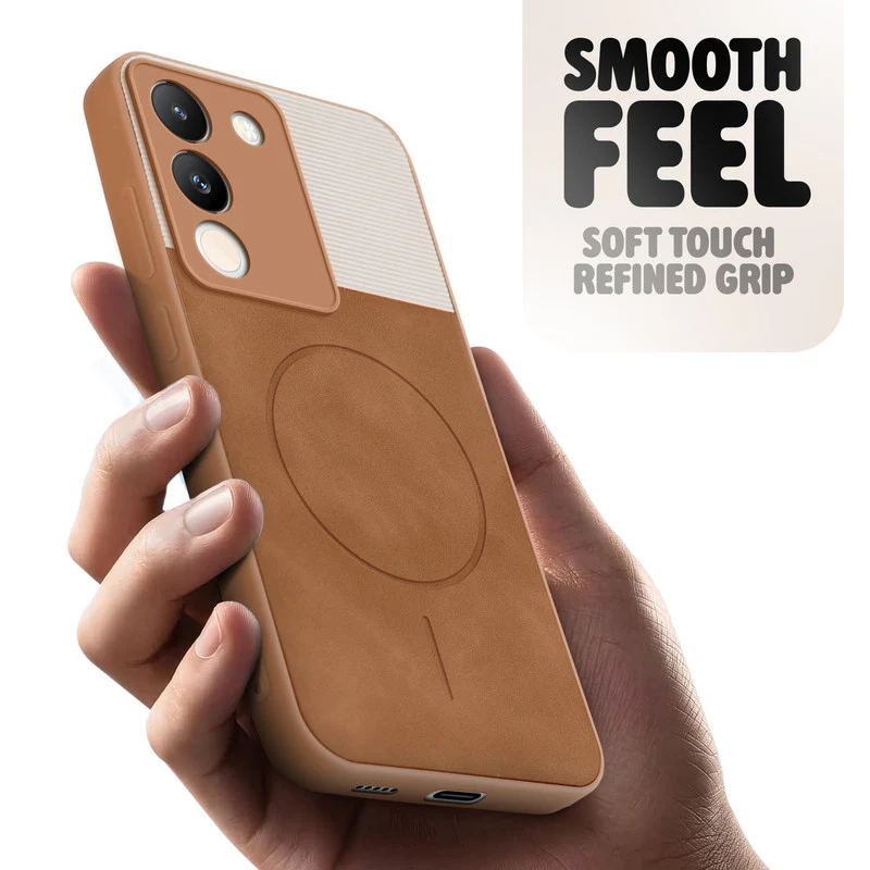 Hybrid PU Leather Matte Cover for Vivo Y200 5G - Image 15