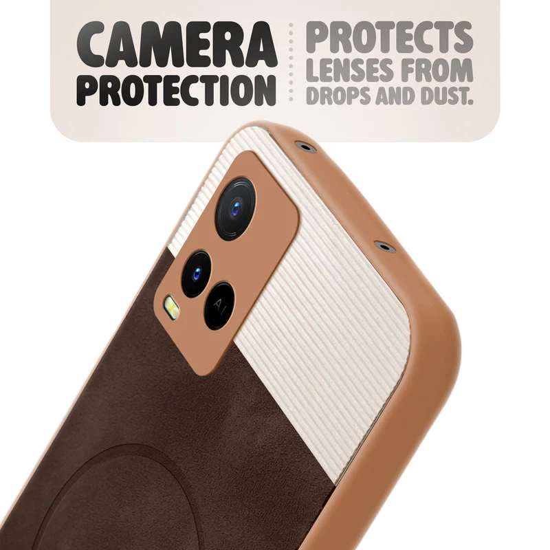 Hybrid PU Leather Matte Cover for Vivo Y21 - Image 23