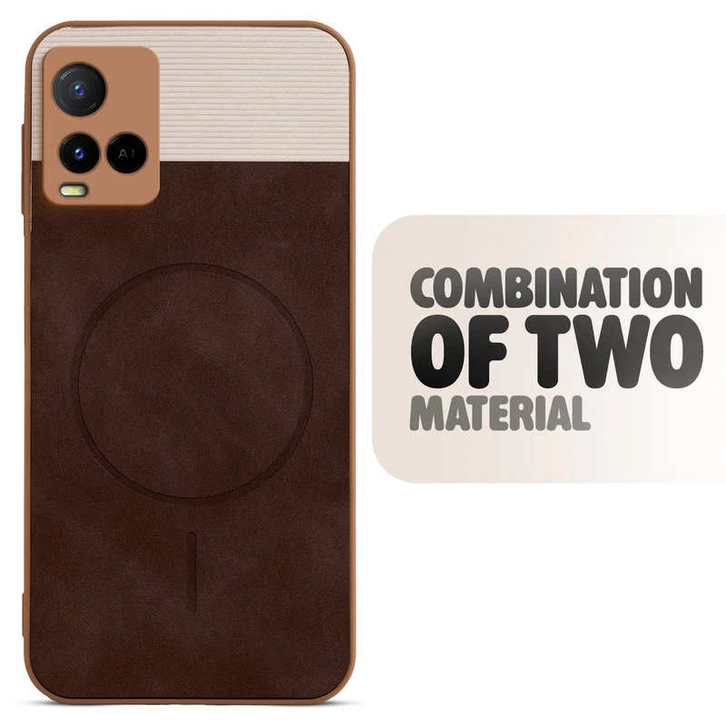 Hybrid PU Leather Matte Cover for Vivo Y21A - Image 22