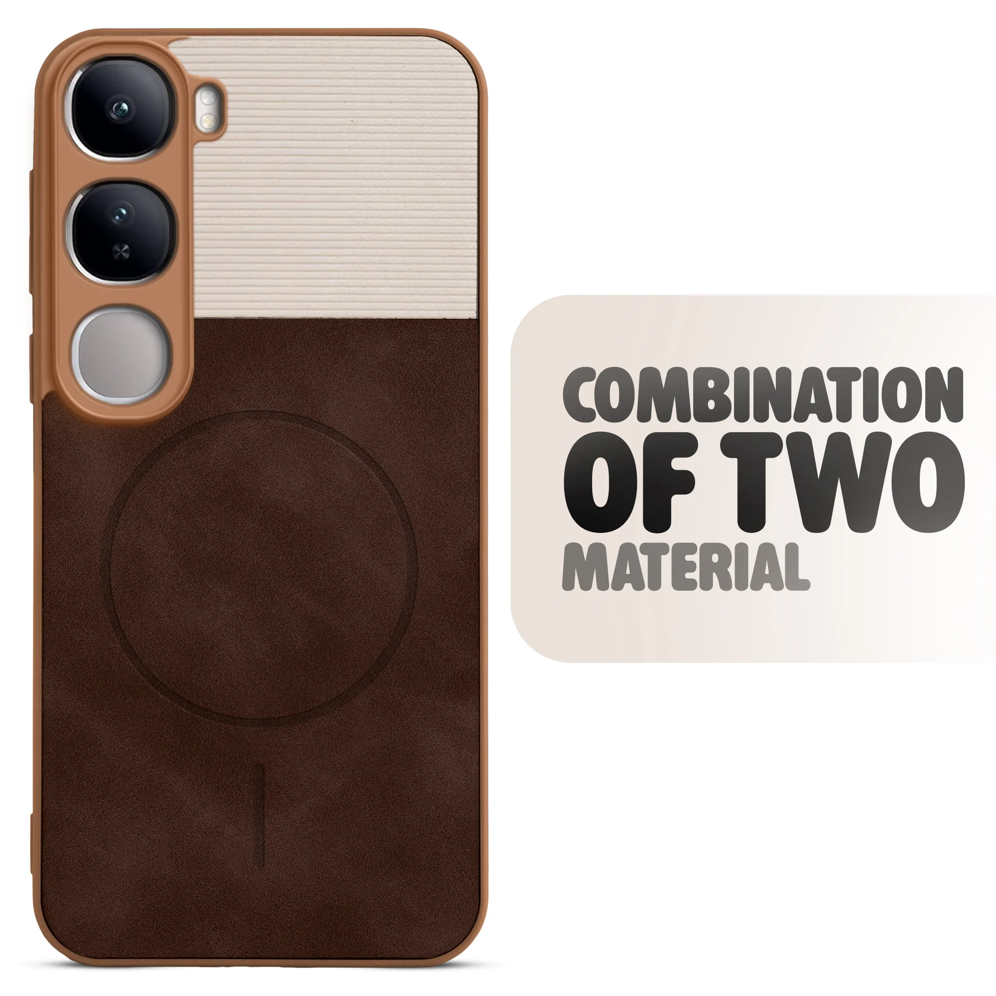 Hybrid PU Leather Matte Cover for Vivo Y300 5G - Image 22